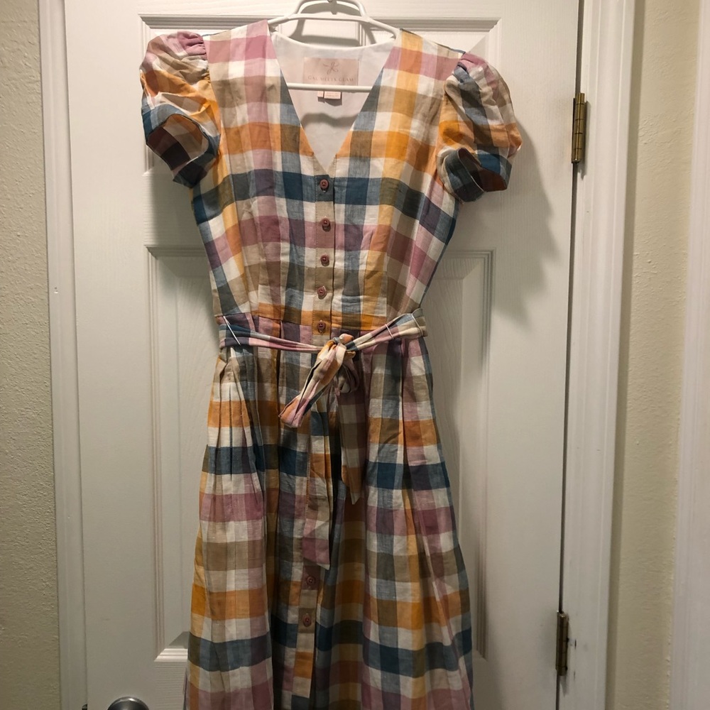 Anthropologie Gal Meets Glam gingham dress!